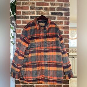 Wrangler Men's Multicolor XXL Tall Plaid Shirt Jacket